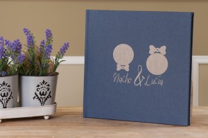 Vintage Lino Blue Jeans con grabado